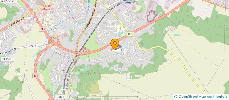 localisation de l'entreprise BUSHIDO 02 CLUB  BELLEU