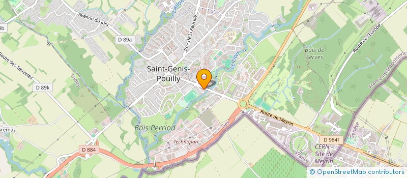 localisation de l'entreprise BUSHIDO GYM à SAINT-GENIS-POUILLY