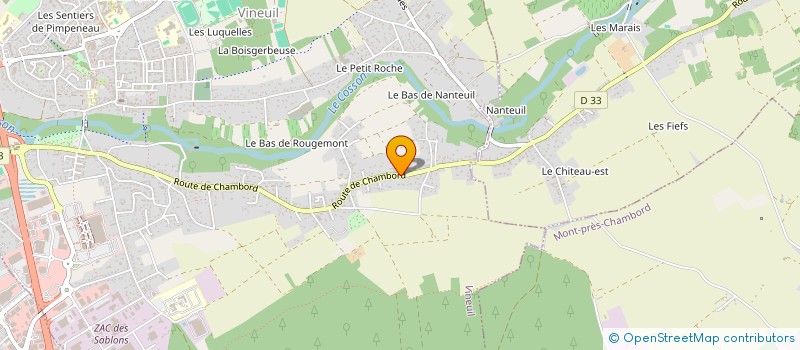 localisation de l'entreprise BUSHIDO - IAIDO 41  HUISSEAU-SUR-COSSON