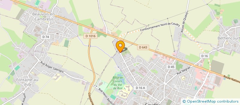 localisation de l'entreprise BUSIGNY MATERIAUX à CAUDRY