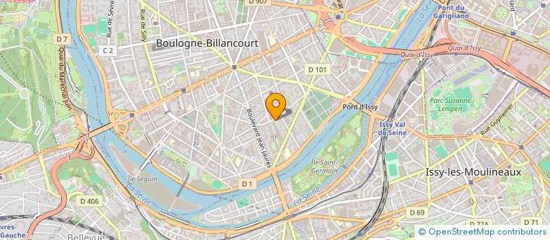 localisation de l'entreprise BUSINESS AGILE à BOULOGNE-BILLANCOURT