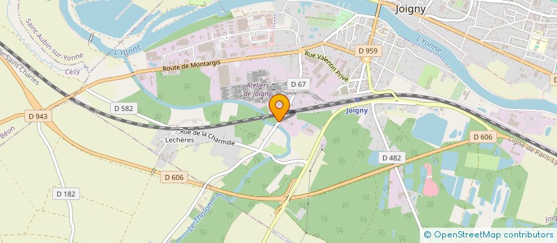 localisation de l'entreprise BUSINESS-ALU MASUE  JOIGNY