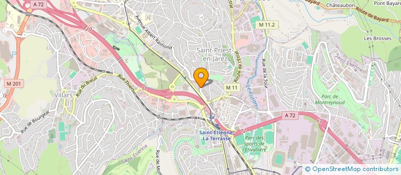 localisation de l'entreprise BUSINESS AND PROFESSIONNAL WOMEN SAINT ETIENNE (B P W SAINT ETIENNE)  SAINT-PRIEST-EN-JAREZ