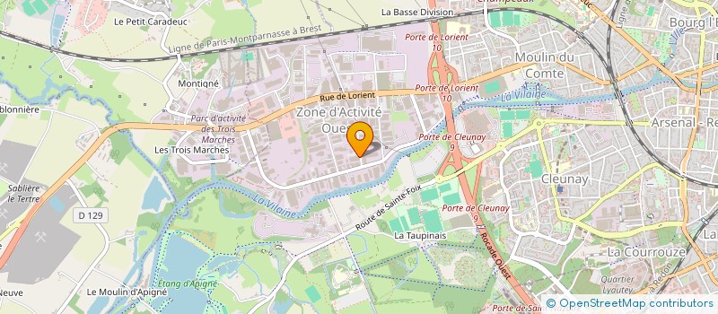 localisation de l'entreprise BUSINESS & BAT à RENNES