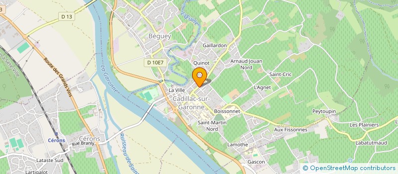 localisation de l'entreprise BUSINESS BOOSTER CONSEIL  CADILLAC-SUR-GARONNE