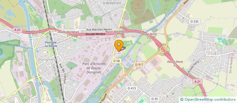 localisation de l'entreprise BUSINESS BOX à DOUAI