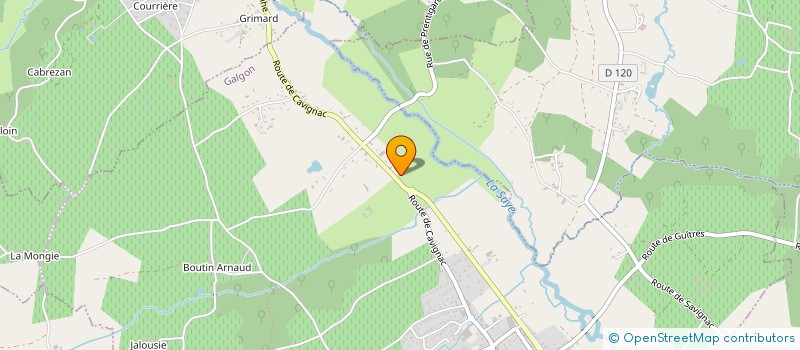 localisation de l'entreprise BUSINESS CARRELAGE  GALGON