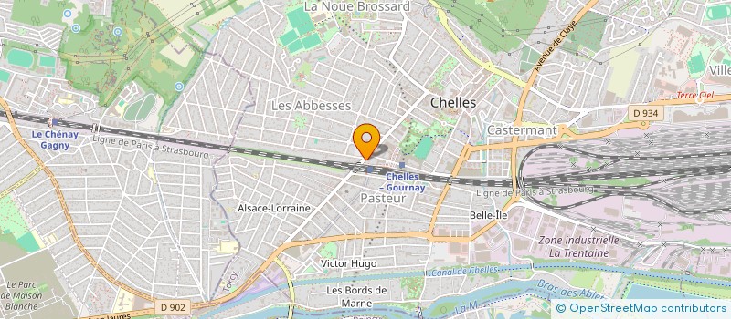 localisation de l'entreprise BUSINESS CLUB COMPANY  CHELLES