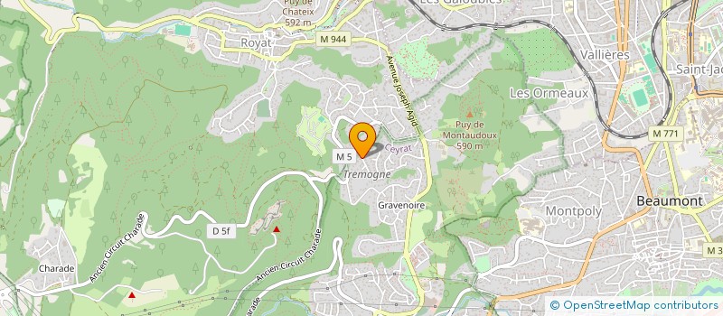 localisation de l'entreprise BUSINESS COACHING CONSULTING  CEYRAT