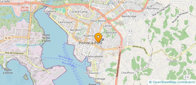 localisation de l'entreprise BUSINESS CONSULTING & ENGINEERING à POINTE A PITRE