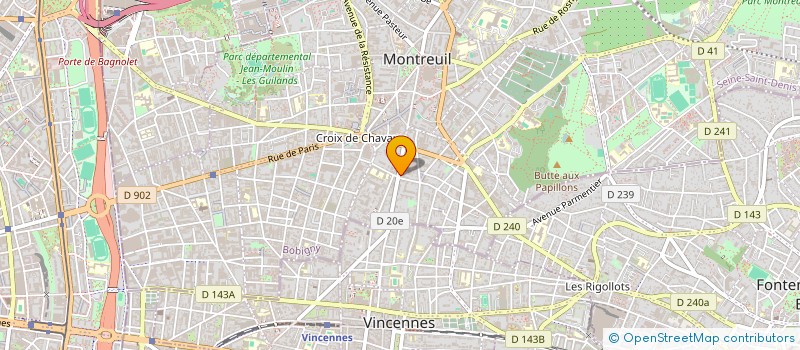 localisation de l'entreprise BUSINESS COOL  MONTREUIL