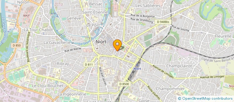 localisation de l'entreprise BUSINESS COPY  NIORT