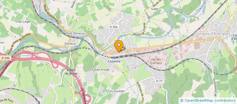 localisation de l'entreprise BUSINESS CORE  LOZANNE