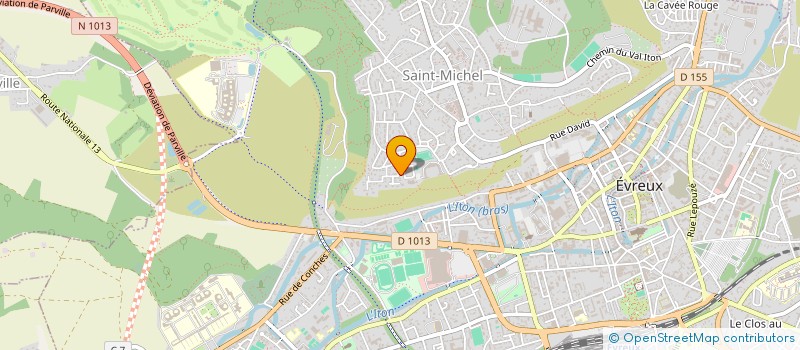 localisation de l'entreprise BUSINESS CUBE  EVREUX