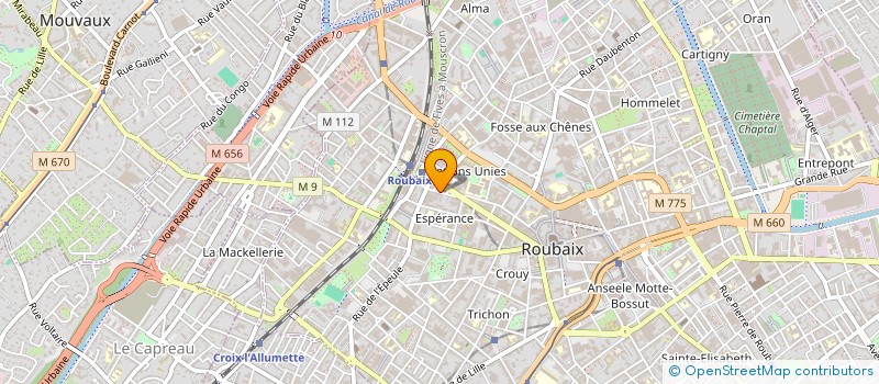 localisation de l'entreprise BUSINESS DEVELOPMENT & MANAGEMENT CIE  ROUBAIX