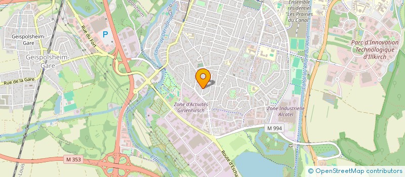 localisation de l'entreprise BUSINESS ET ASSOCIES  ILLKIRCH-GRAFFENSTADEN