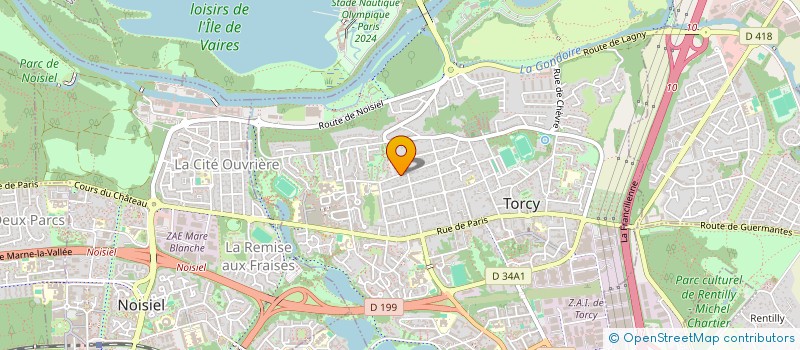 localisation de l'entreprise BUSINESS ET ECRITURES à TORCY
