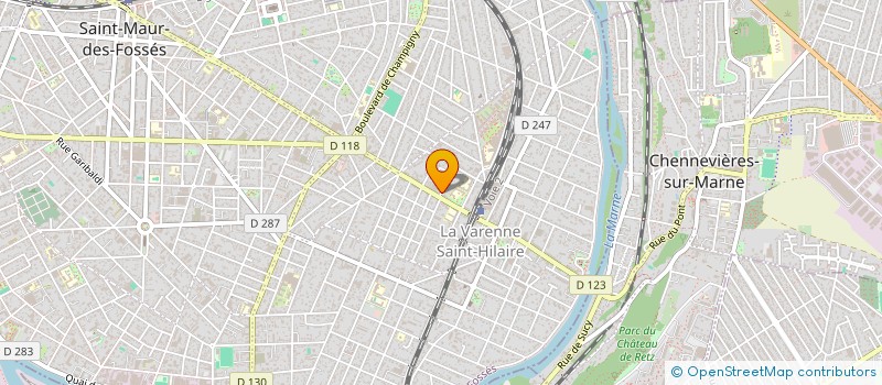 localisation de l'entreprise BUSINESS ET GESTION  SAINT-MAUR-DES-FOSSES