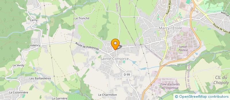 localisation de l'entreprise BUSINESS ET SOLUTION SYSTEM  SAINTE-CONSORCE