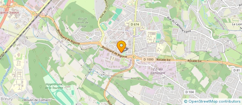 localisation de l'entreprise BUSINESS ET SYNTHESE EN COMMUNICATION à ANGOULEME