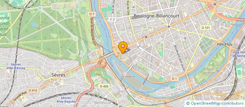 localisation de l'entreprise BUSINESS EVENTS SARL à BOULOGNE-BILLANCOURT