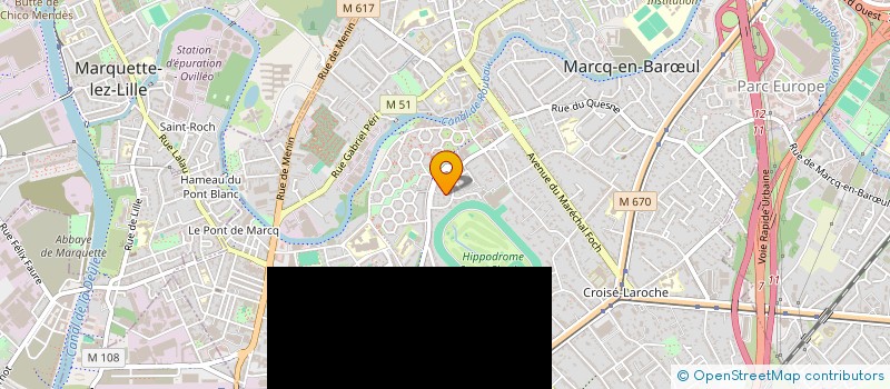 localisation de l'entreprise BUSINESS FIRST à MARCQ-EN-BARŒUL