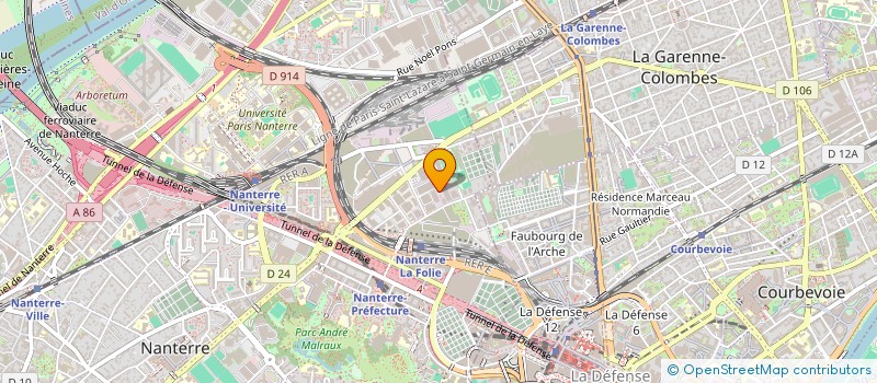 localisation de l'entreprise BUSINESS FONDATION  NANTERRE