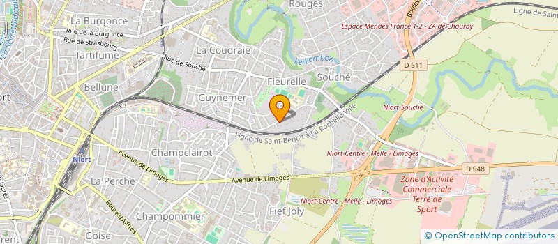localisation de l'entreprise BUSINESS G.A.L  NIORT