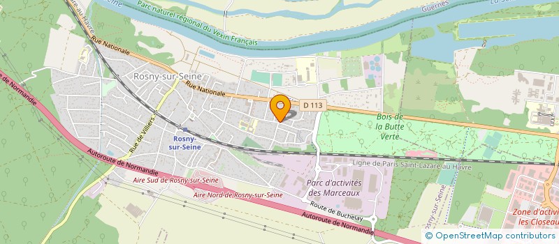 localisation de l'entreprise BUSINESS GROUPEMENT  ROSNY-SUR-SEINE