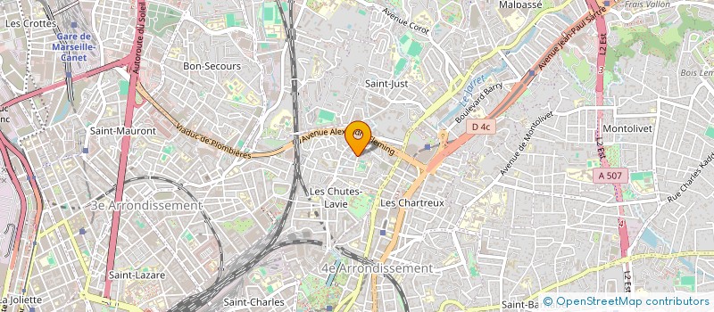 localisation de l'entreprise BUSINESS HELP COMPAGNIE - BHC - à MARSEILLE