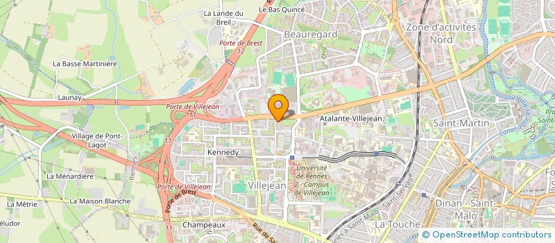 localisation de l'entreprise BUSINESS HUB SERVICES à RENNES