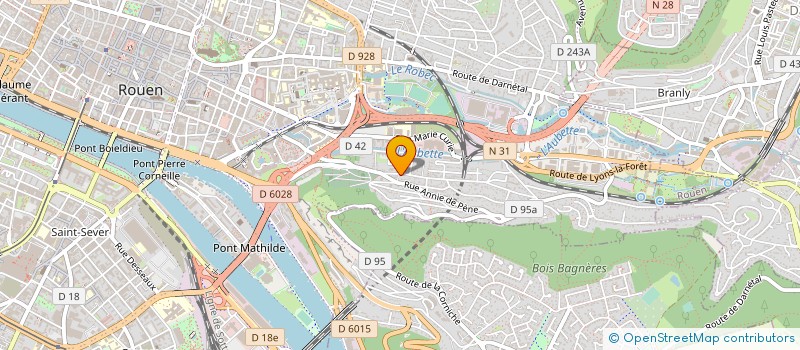 localisation de l'entreprise BUSINESS & INFORMATION à ROUEN