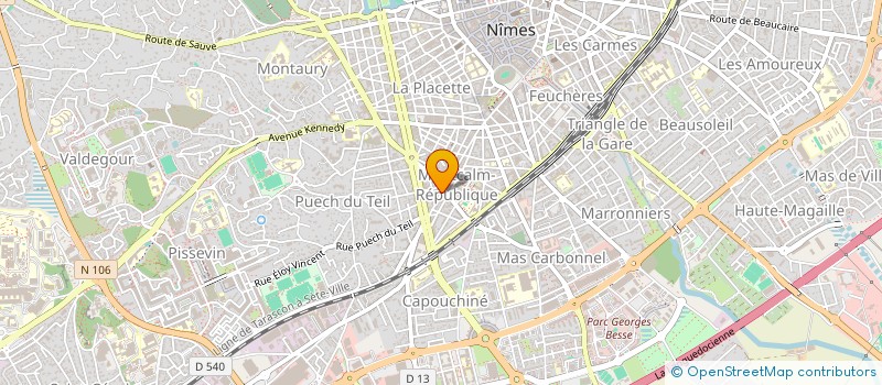 localisation de l'entreprise BUSINESS LATTITUDE  NIMES