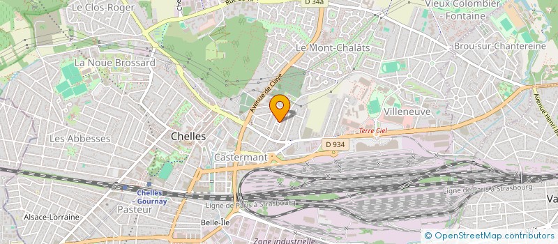 localisation de l'entreprise BUSINESS LINES  CHELLES