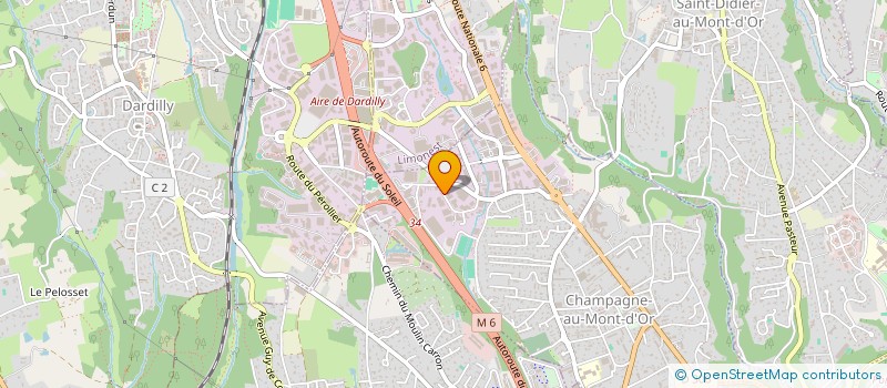 localisation de l'entreprise BUSINESS LYON SA  CHAMPAGNE-AU-MONT-D'OR