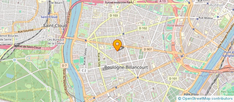 localisation de l'entreprise BUSINESS OFFICE CENTER à BOULOGNE-BILLANCOURT
