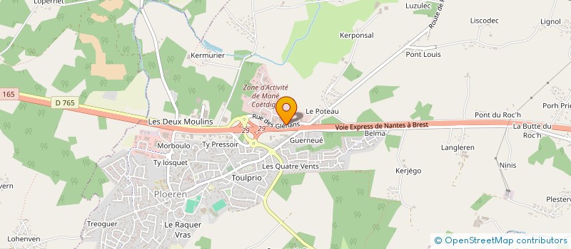 localisation de l'entreprise BUSINESS PARQUETS à PLOEREN