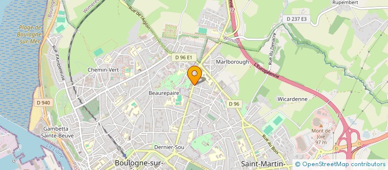 localisation de l'entreprise BUSINESS PARTNERS à SAINT-MARTIN-BOULOGNE