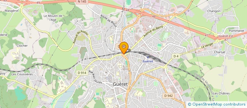 localisation de l'entreprise BUSINESS PIECES AUTO 23 à GUERET