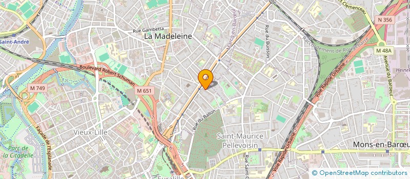 localisation de l'entreprise BUSINESS PLUS à LA MADELEINE