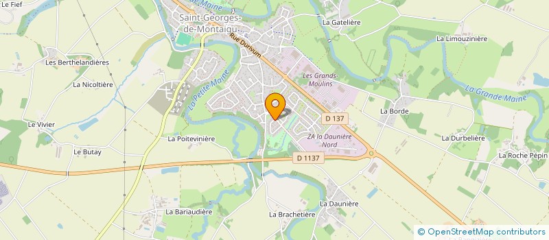 localisation de l'entreprise BUSINESS RETAIL MANAGEMENT à MONTAIGU-VENDEE