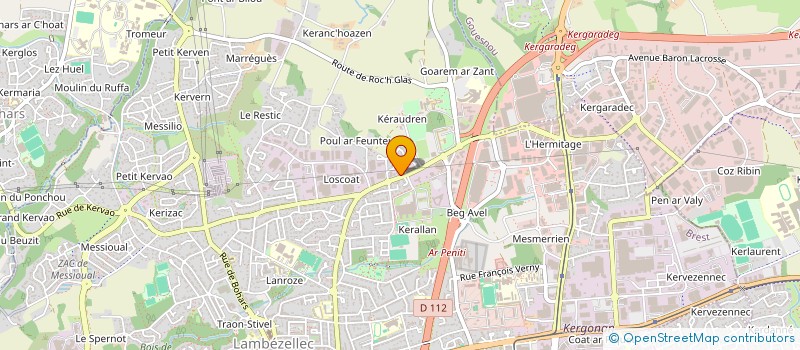 localisation de l'entreprise BUSINESS SERVICES CENTER  BREST