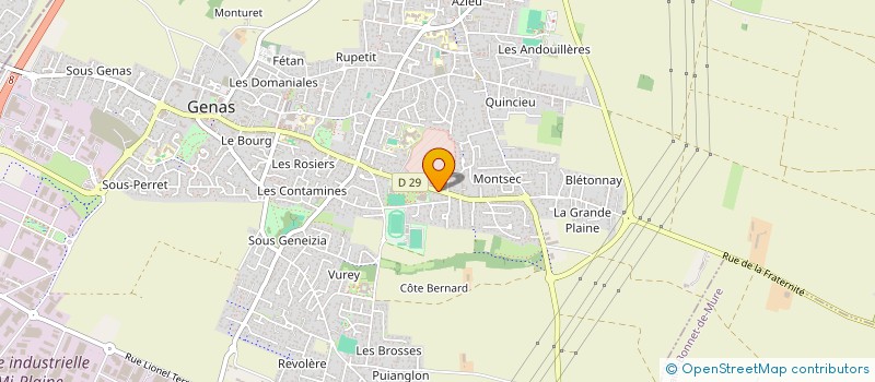 localisation de l'entreprise BUSINESS SOLUTION  GENAS