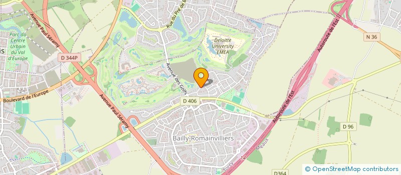 localisation de l'entreprise BUSINESS SOLUTIONS  BAILLY-ROMAINVILLIERS