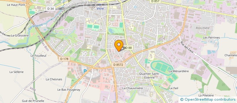 localisation de l'entreprise BUSNEL DISTRIBUTION OUEST à VITRE