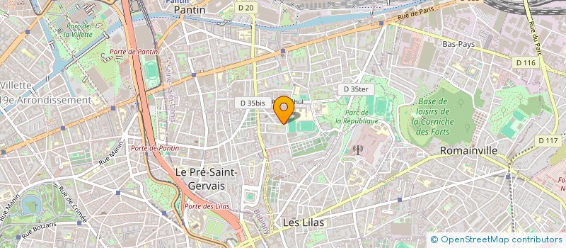 localisation de l'entreprise BUSS OVERSEAS  PANTIN