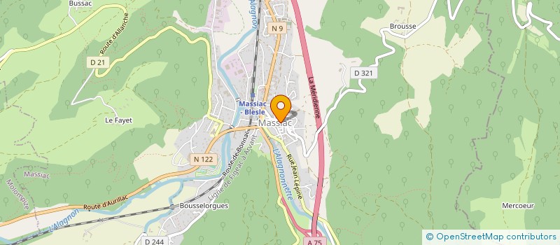 localisation de l'entreprise BUSSAC IMMOBILIER à MASSIAC
