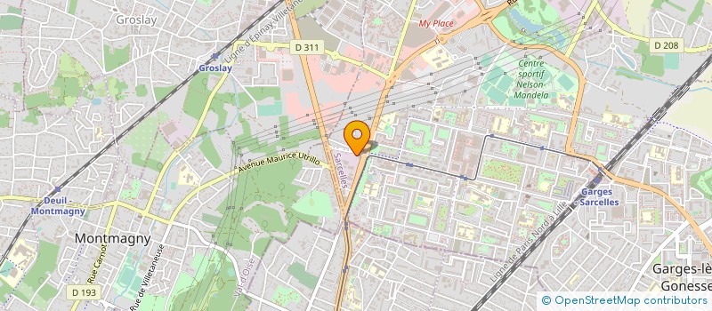 localisation de l'entreprise BUSSACO NETTOYAGE à SARCELLES