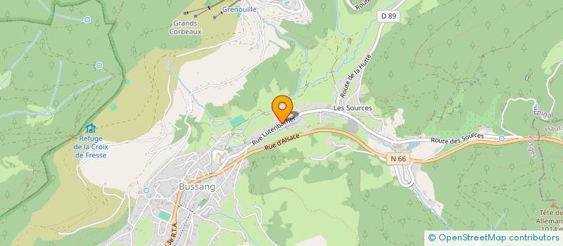 localisation de l'entreprise BUSSANG POIDS LOURDS  BUSSANG