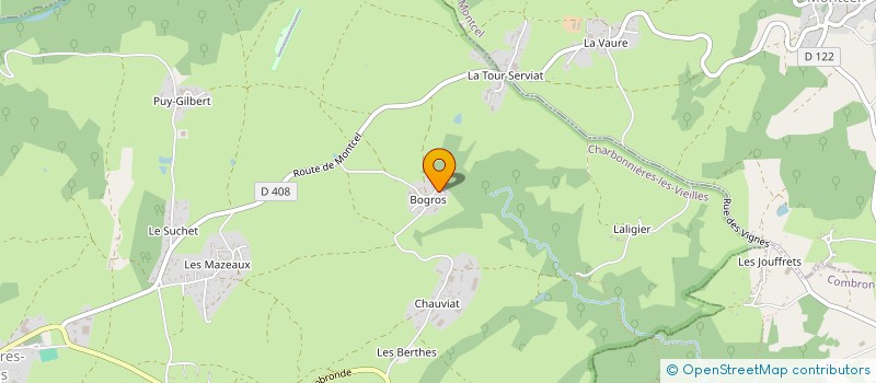 localisation de l'entreprise BUSSEROLLES TP  CHARBONNIERES-LES-VIEILLES